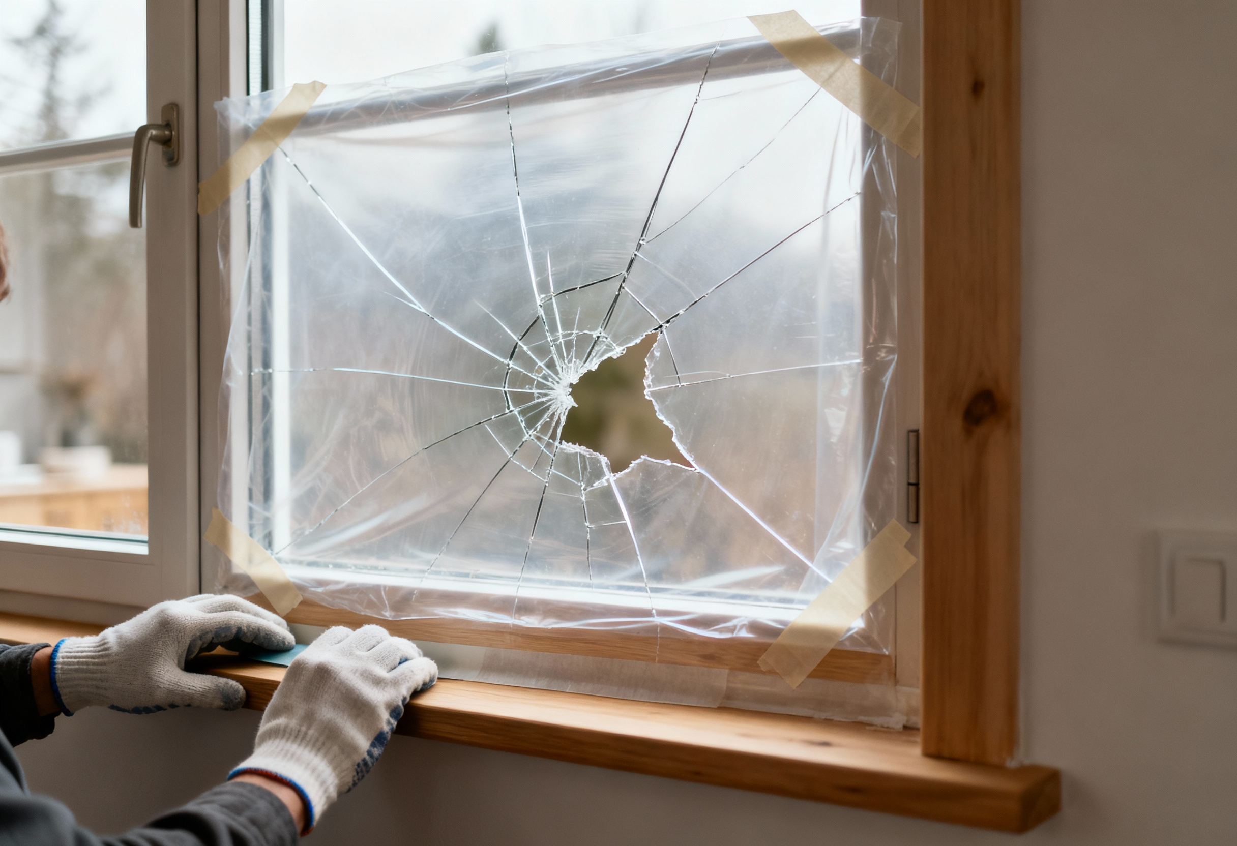 Så täcker du tillfälligt ett skadat fönster – akutguide